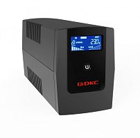 Линейно-интерактивный ИБП ДКС серии Info LCD, 600 ВА/360 Вт, 1/1, 3xIEC C13, USB + RJ45, LCD, 1x7Aч картинка